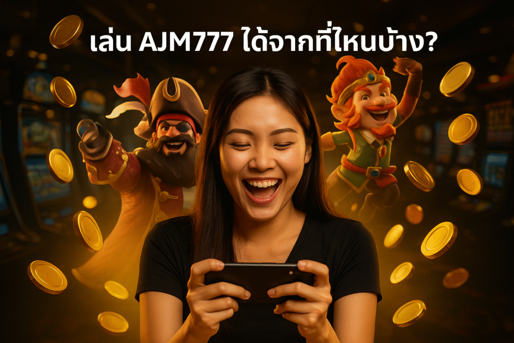 เล่น AJM777 ได้จากที่ไหนบ้าง?