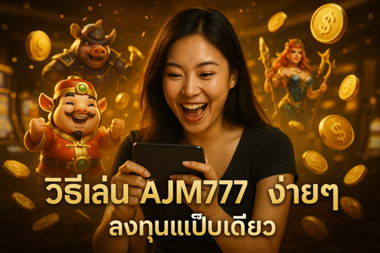 วิธีเล่น AJM777 ง่ายๆ ลงทุนแป๊บเดียว