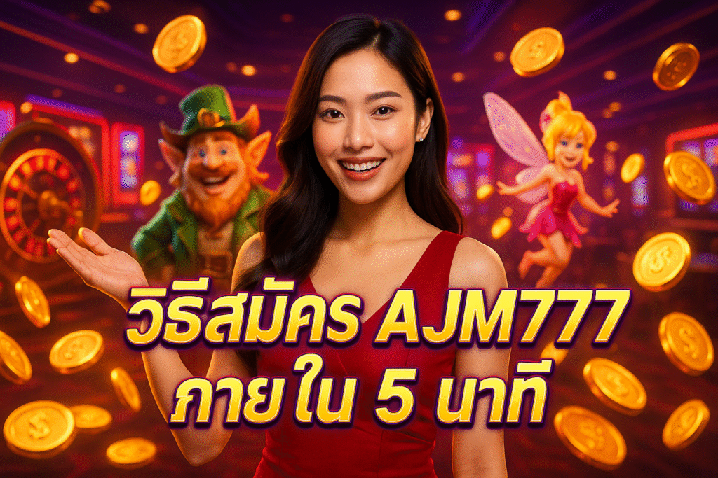 วิธีสมัคร AJM777ภายใน 5 นาที