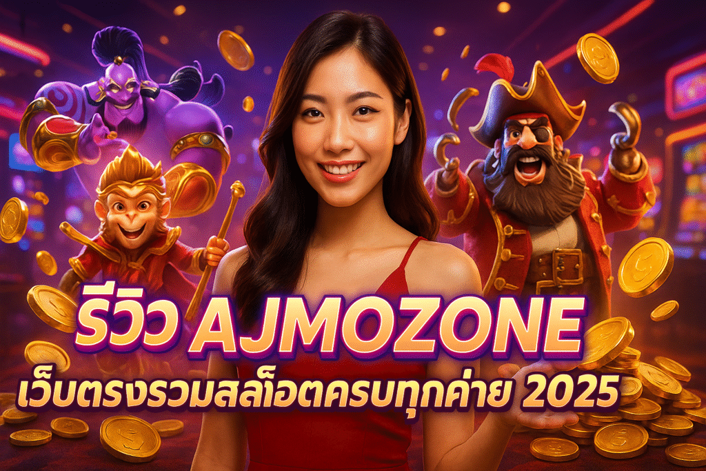 รีวิว AJMOZONE เว็บตรงรวมสล็อตครบทุกค่าย 2025